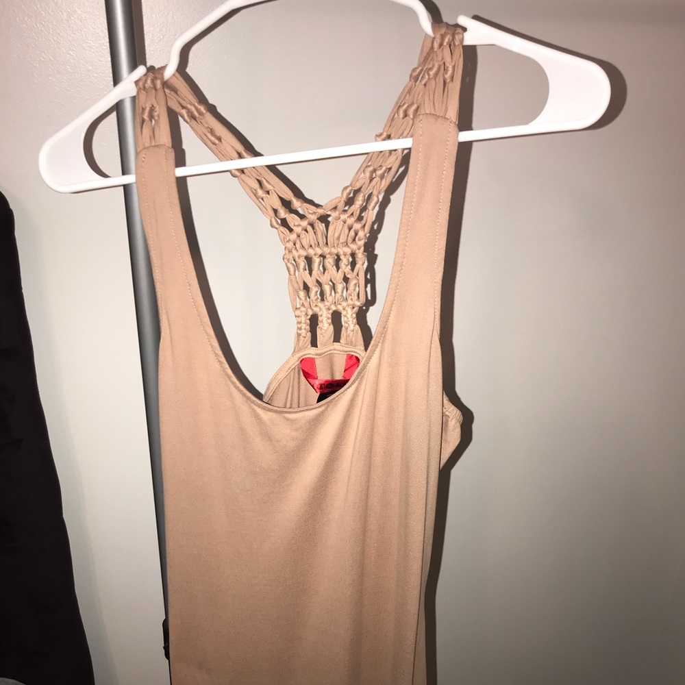 Tan Maxi Dress